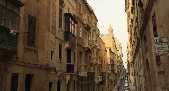 Bild Straße Hauptstadt Valletta